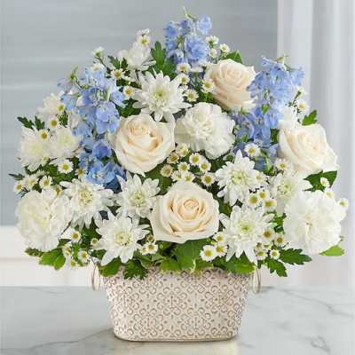 Loving Remembrance Blue and White