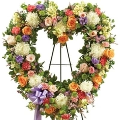 MULTICOLOR STANDING OPEN HEART