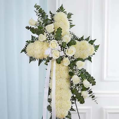 White Standing Cross