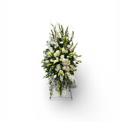 Elegant White Standin Spray