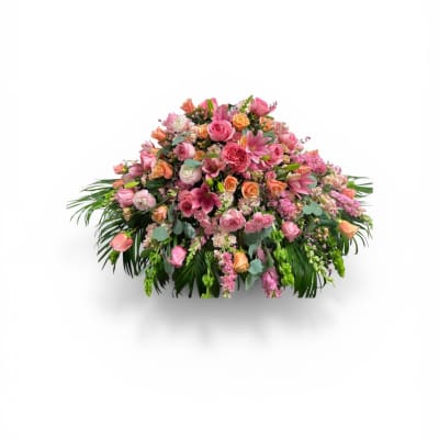 Perfectly Pretty in Pink Casket Piece