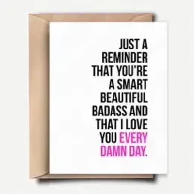 Funny Card - Anniversary - Badass Love Card