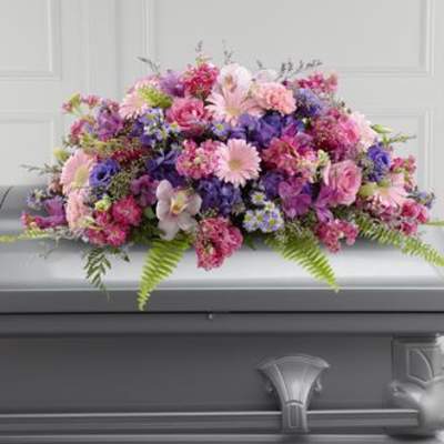 The FTD Glorious Garden Casket Spray