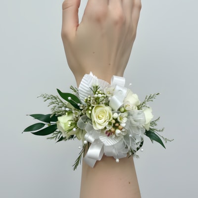 White Rose Corsage