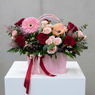 Blooming Purse Red and Pink