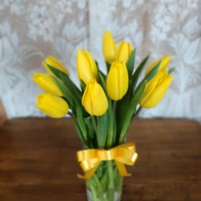 Sunny Yellow Tulips