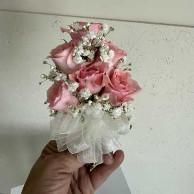 Crimson Classic Corsage