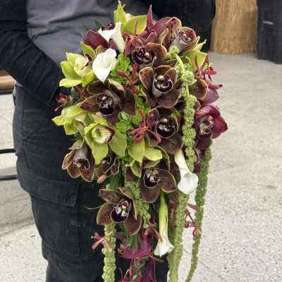 Bridal Cascading Bouquet - Eternal Serenity