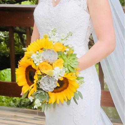 Jenna Sunflower Wedding Bouquet