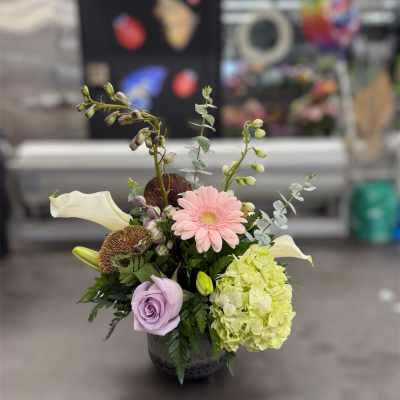 Designer's Choice Ceramic Container Arrangement