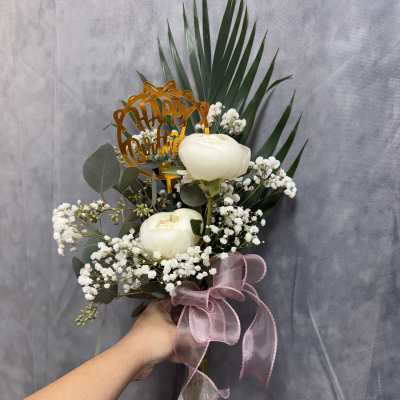 Peony Wishes Bud Vase