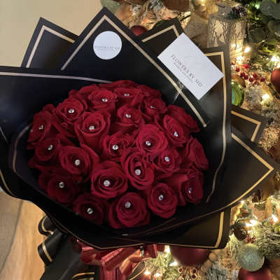 Red buchón 50 stems