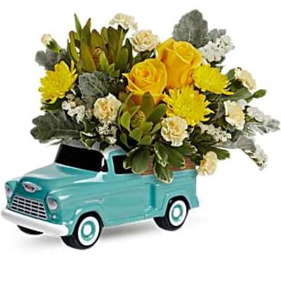 Teleflora's Chevy Blooming Pickup Bouquet