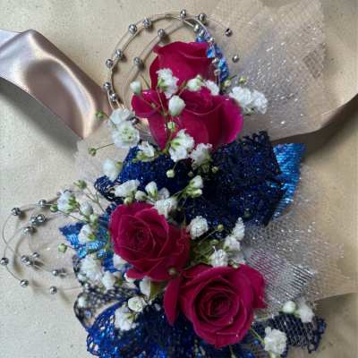 Magenta Prom Corsage