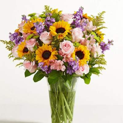 PASTEL VASE ARRENGMENT