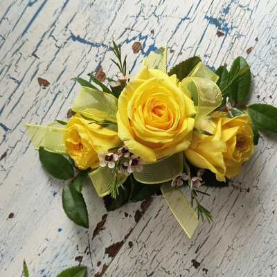 Sunlit Wrist Corsage