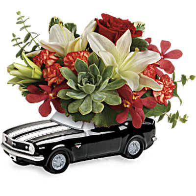 Teleflora's Chevy Camaro Blooming Bouquet