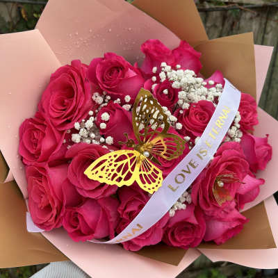 Hot Pink Roses