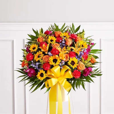 Heartfelt Sympathies™ Standing Basket - Bright