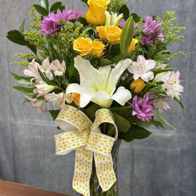 Pastel Blooms Vase