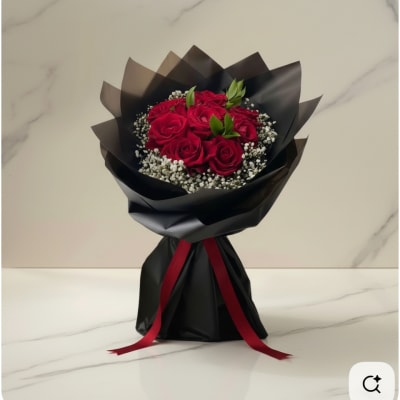 Midnight Rose Bouquet