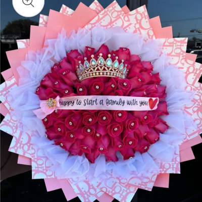 75 Roses Bouquet