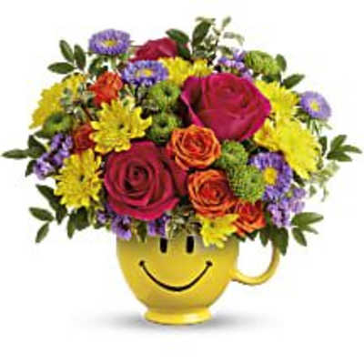 Happy Blooms With Roses