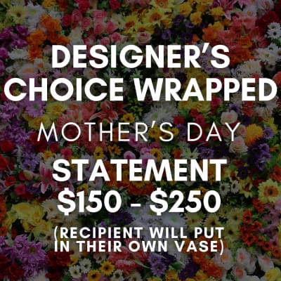 Designer’s Choice Statement Wrapped Bouquet