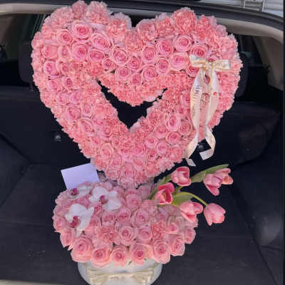 Luxury pink heart