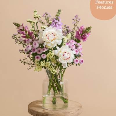 Lilac Sherbet arangement