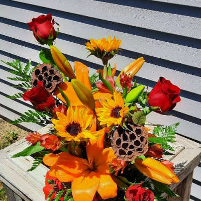 Fall sunflowers