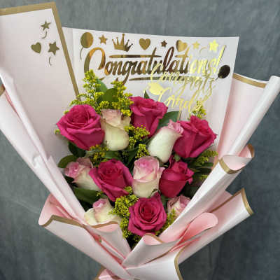 Congrats glow bouquet