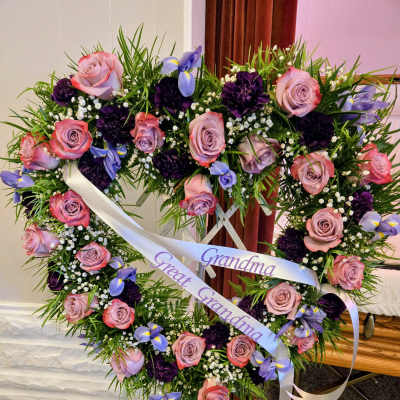 Open Heart Wreath