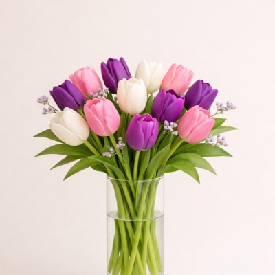 Spring Harmony Tulip Vase
