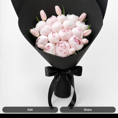 Blush Noir Peony:_Same Day Delivery