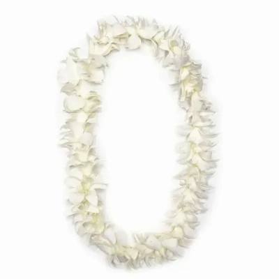 double white Orchid Lei