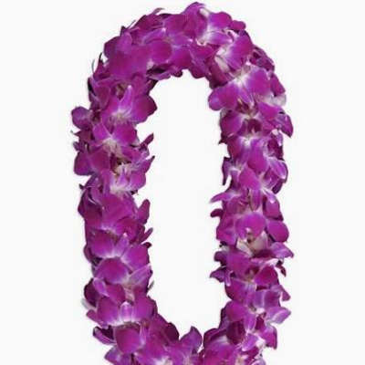 Purple Orchid Lei