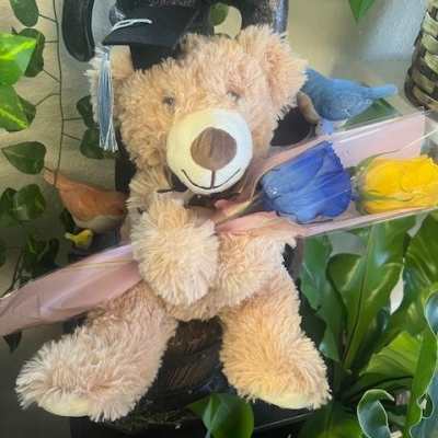Graduation and flowers