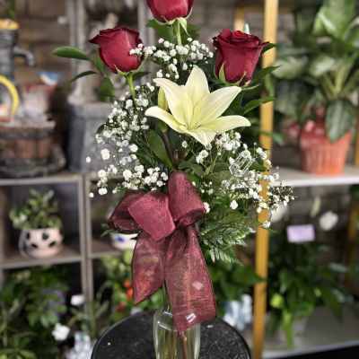 Rose and Lily Floral Bouquet