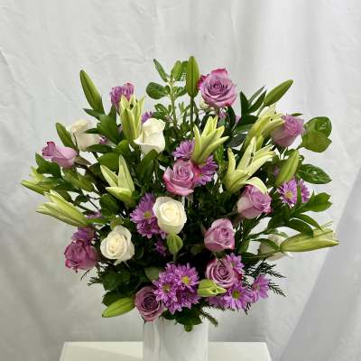 Lux Rose Lily Vase
