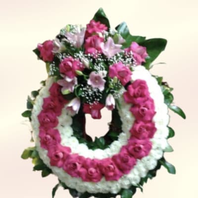 A Garden of Pink Wreath