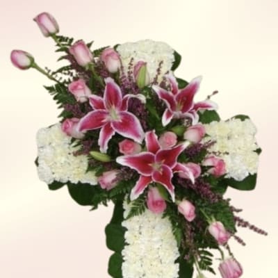 Pink Lily Mini Cross