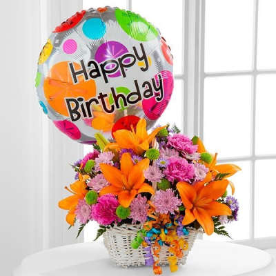 Happy Blooms Basket