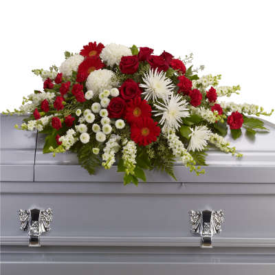 Strength and Wisdom Casket Spray