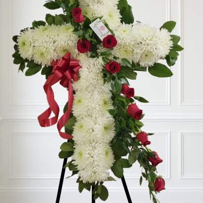Red and white cross