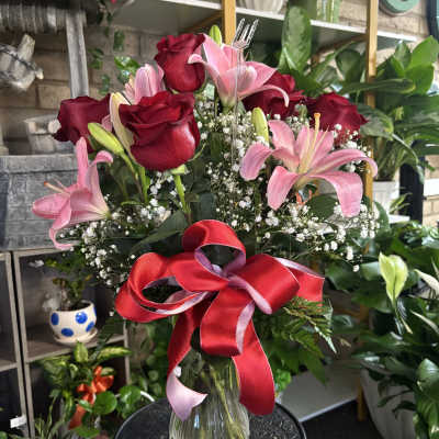 Pink/Red Floral