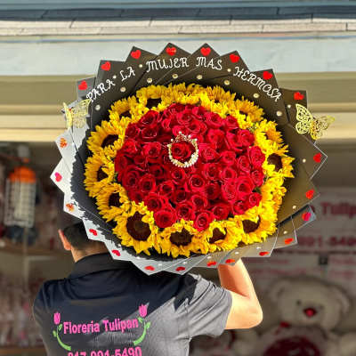 Ramo buchon 50 rosas y