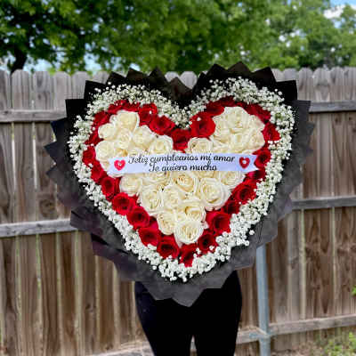 Ramo de corazón 8