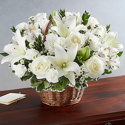 White basket