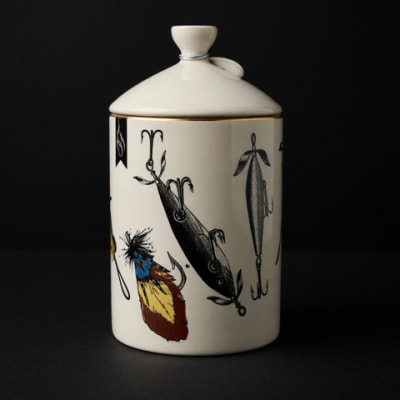 Fishing Lear Ceramic Candle